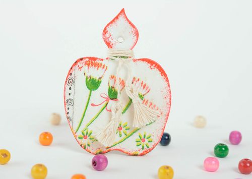 Handmade decorative plywood fridge magnet small painted cutting board for kitchen - MADEheart.com