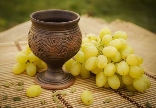 Verre à vin céramique  - MADEheart.com