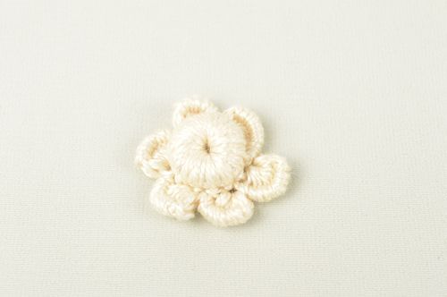 Fleur tricot fait main Fourniture bijoux petite en coton Loisirs créatifs - MADEheart.com
