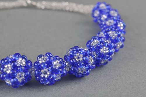 Necklace made from Chinese big beads Fullerenes - MADEheart.com