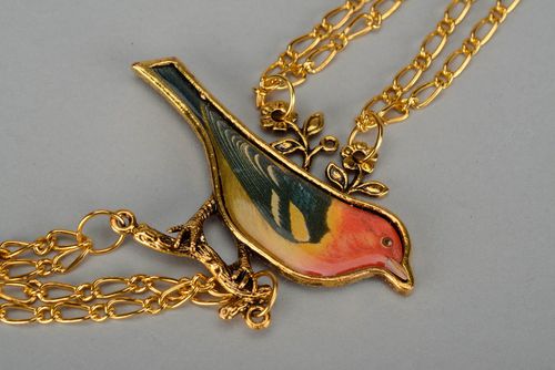 Halskette mit Vogel - MADEheart.com