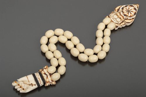 Handmade rosary designer rosary bone rosary gift for men handmade accessory - MADEheart.com