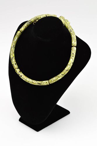 Collar hecho a mano elegante bisutería de moda accesorio para mujer estiloso - MADEheart.com