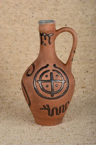Kanne Keramik handmade schöne Vase ungewöhnlich Dekoration für Haus originell - MADEheart.com