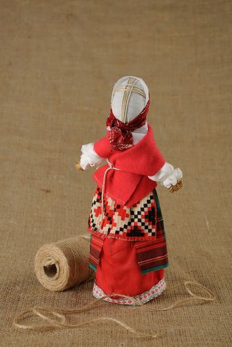 Bambola etnica di stoffa fatta a mano amuleto talismano giocattolo slavo bello - MADEheart.com