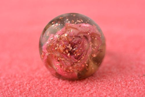 Handmade origineller Blumen Ring mit Rose Damen Modeschmuck Accessoire für Frau - MADEheart.com