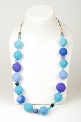 Bead necklace handcrafted jewelry designer accessories womens necklace - MADEheart.com