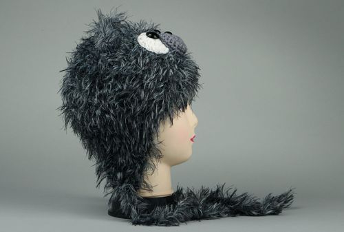 Chapéu de malha para crianças Urso cinzento - MADEheart.com