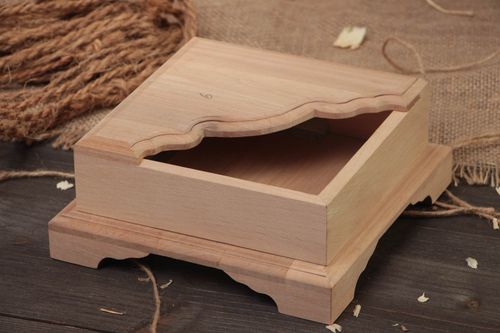 Holz Serviettenhalter Rohling originell handmade zum Bemalen oder Decoupage - MADEheart.com