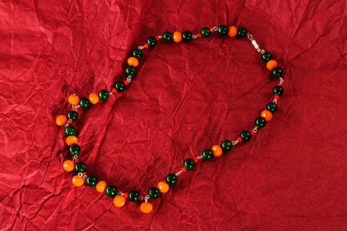 Handmade necklace beaded necklace gemstone jewelry womens accessories - MADEheart.com