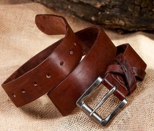Authors leather belt - MADEheart.com