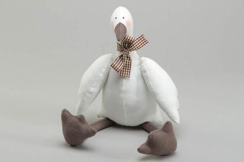 Handmade soft toy goose - MADEheart.com