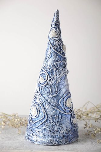 Handmade Wohn Accessoire Deko Tanne Geschenk Einzugsparty in Blau originell - MADEheart.com