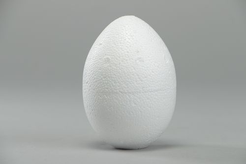 Handmade volume styrofoam craft blank for decoration in the shape of egg - MADEheart.com