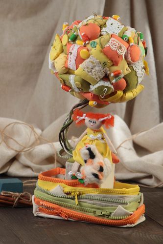 Topiaire fait main en coton arbre de bonheur décoration pour maison et cadeau - MADEheart.com