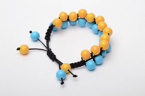 Bracelet artisanal fait main de style en perles de verre - MADEheart.com