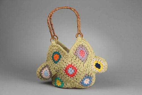 Crochet purse Rhombus - MADEheart.com