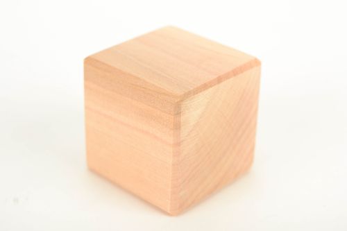Wooden craft blank for painting Cube - MADEheart.com