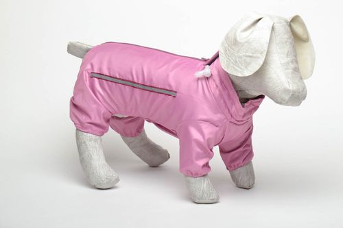 Combinaison rose pour chien polyester - MADEheart.com