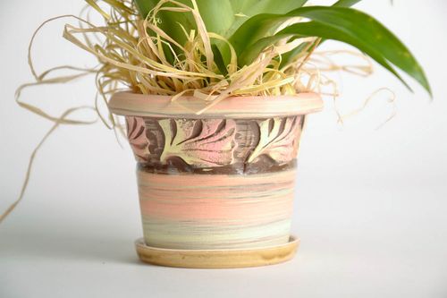 Маленький керамический горшок для цветов  - MADEheart.com