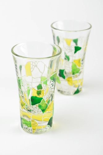 Ensemble de verres fait main Verres shot Vaisselle design belle originale peinte - MADEheart.com