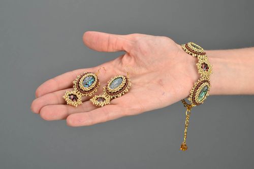 Conjunto de jóias de pérolas - MADEheart.com
