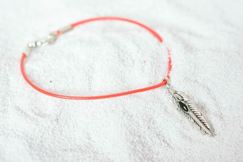 Charm bracelet handmade jewellery cord bracelet designer accessories gift ideas - MADEheart.com