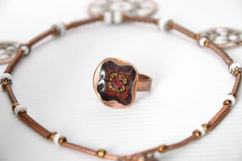 Handgemachter Ring aus Kupfer - MADEheart.com
