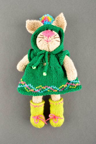 Peluche tricotée faite main Jouet enfant Idée cadeau enfant design original - MADEheart.com