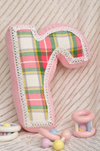Handmade interior toy unusual stylish pillow cute toy letter for kids - MADEheart.com