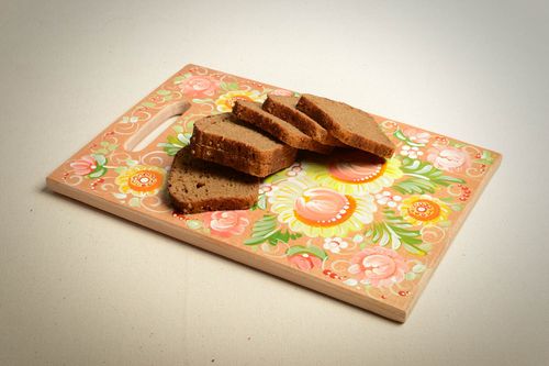 Handmade wooden chopping board painted cutting board decorative use only - MADEheart.com