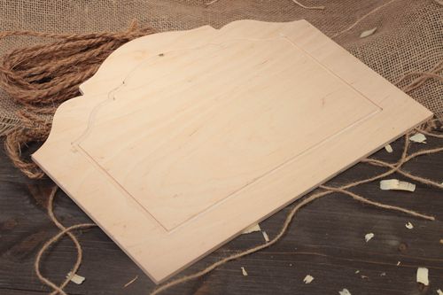 Pieza de madera para manualidades artesanal artículo para pintar regalo original - MADEheart.com