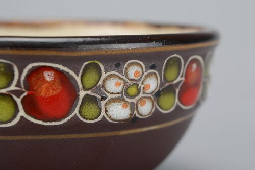 Tigela de cerâmica pintada - MADEheart.com