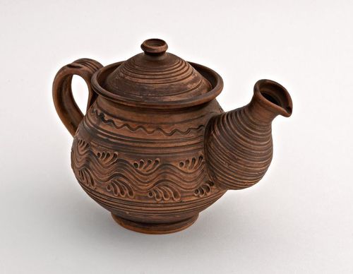 Teiera per tè decorativa fatta a mano Teiera in ceramica Teiera di argilla  - MADEheart.com