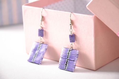 Designers earrings made using kaleidoscope technique - MADEheart.com