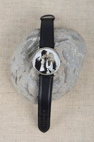 Необычные часы ручной работы красивые наручные часы с принтом модные часы - MADEheart.com