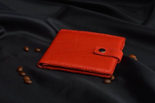 Beautiful handmade genuine leather wallet stylish leather purse gift ideas - MADEheart.com