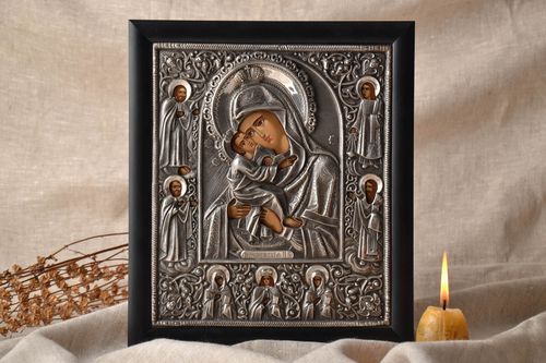 Icono ortodoxo Virgen con bebé - MADEheart.com