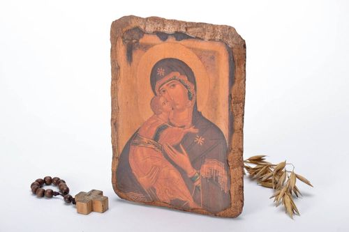 Icône religieuse reproduction Mère de Dieu de Vladimir - MADEheart.com