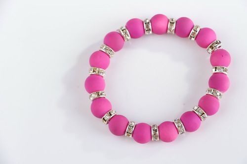 Bracelet en perles céramiques fait main  - MADEheart.com