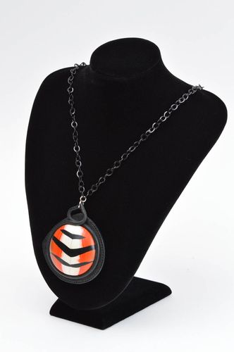 Unusual handmade plastic pendant fashion neck accessories gifts for her - MADEheart.com