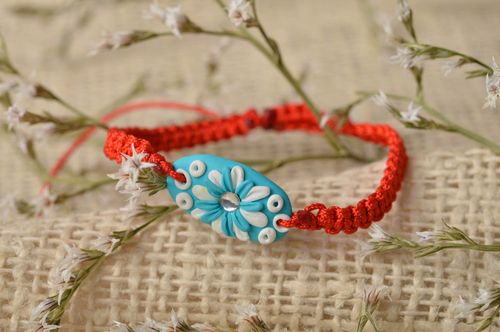Handmade bracelet unusual bracelets designer bracelet flower accessory - MADEheart.com