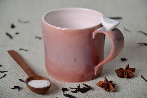 Porcelain drinking ceramic drinking cup for a girl or woman - MADEheart.com