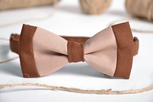 Gabardine bow tie  - MADEheart.com
