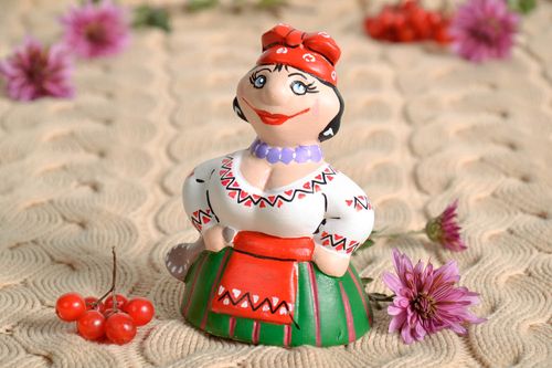 Homemade ceramic statuette The Ukrainian Girl - MADEheart.com