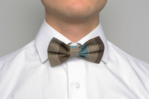 Textile bow tie - MADEheart.com