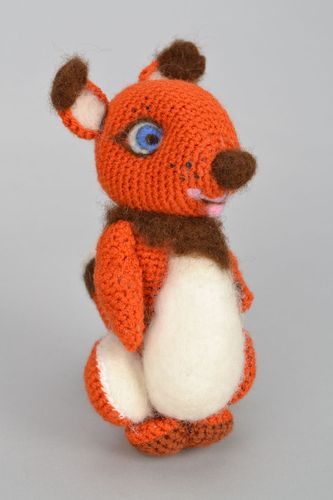 Soft woolen toy Squirrel - MADEheart.com