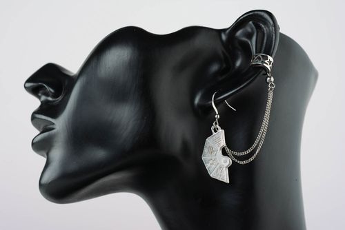 Cuff earrings Yin Yang - MADEheart.com