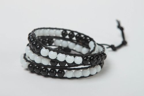 Beads bracelet handmade bracelet made of beads unusual gift beads jewelry - MADEheart.com
