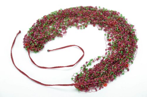 Multi-row bead necklace - MADEheart.com